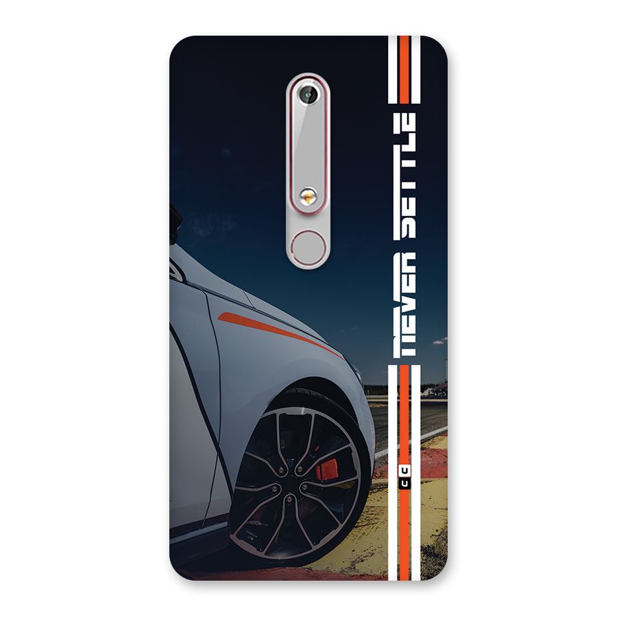 Never Settle SuperCar Back Case for Nokia 6.1