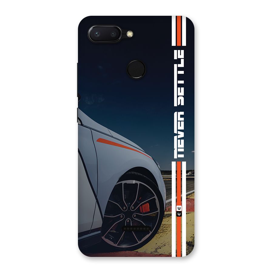 Never Settle SuperCar Back Case for Redmi 6