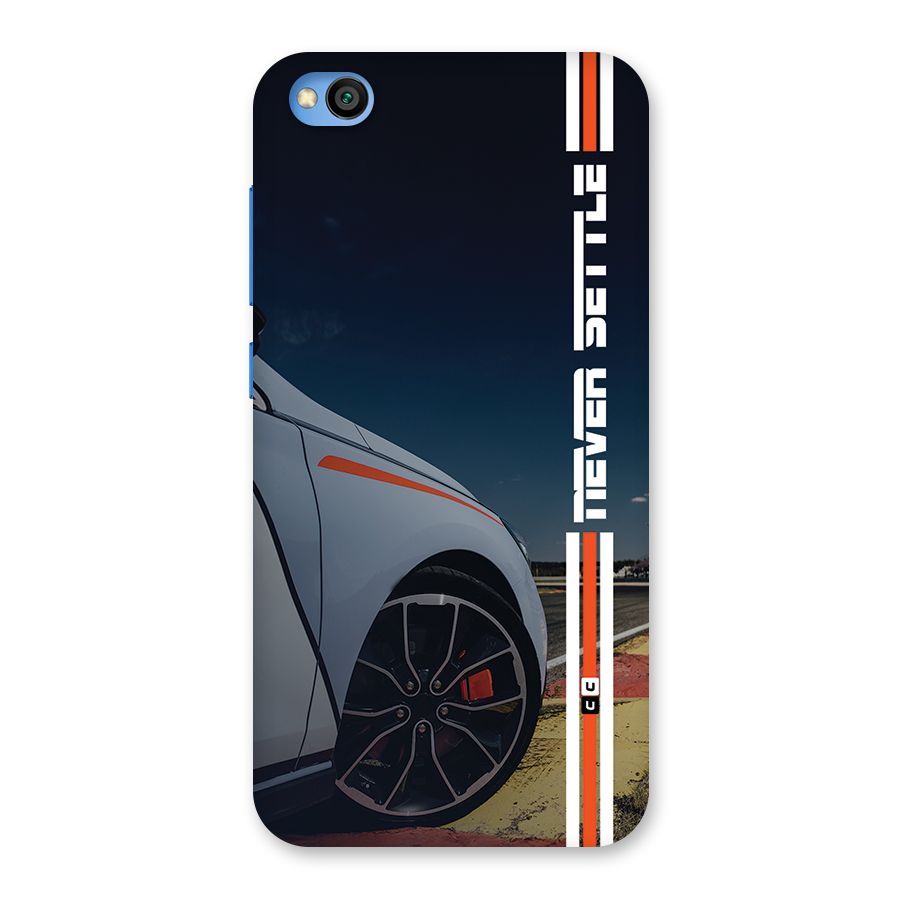 Never Settle SuperCar Back Case for Redmi Go