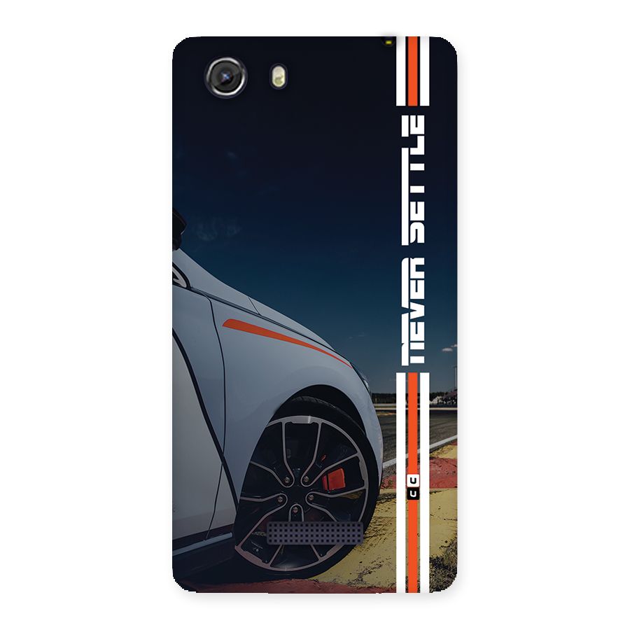 Never Settle SuperCar Back Case for Unite 3