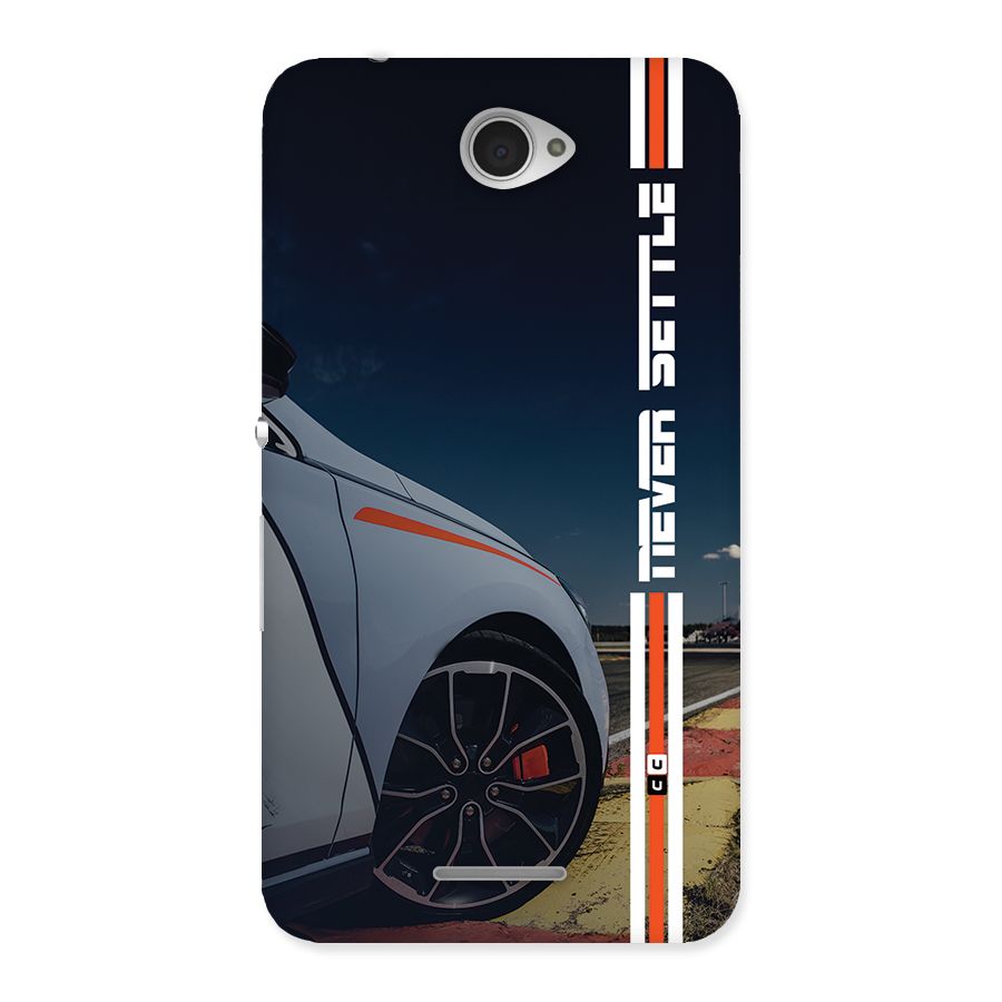 Never Settle SuperCar Back Case for Xperia E4