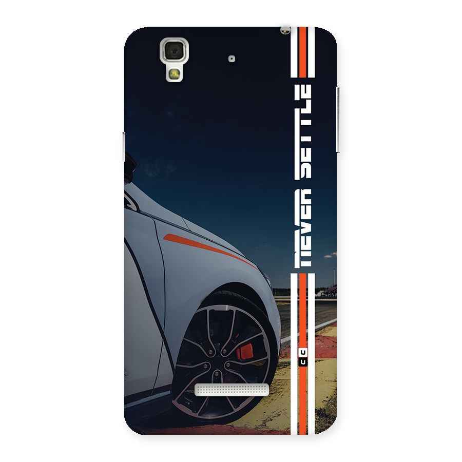 Never Settle SuperCar Back Case for Yureka