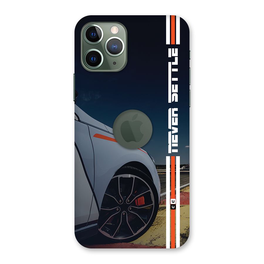 Never Settle SuperCar Back Case for iPhone 11 Pro Logo Cut