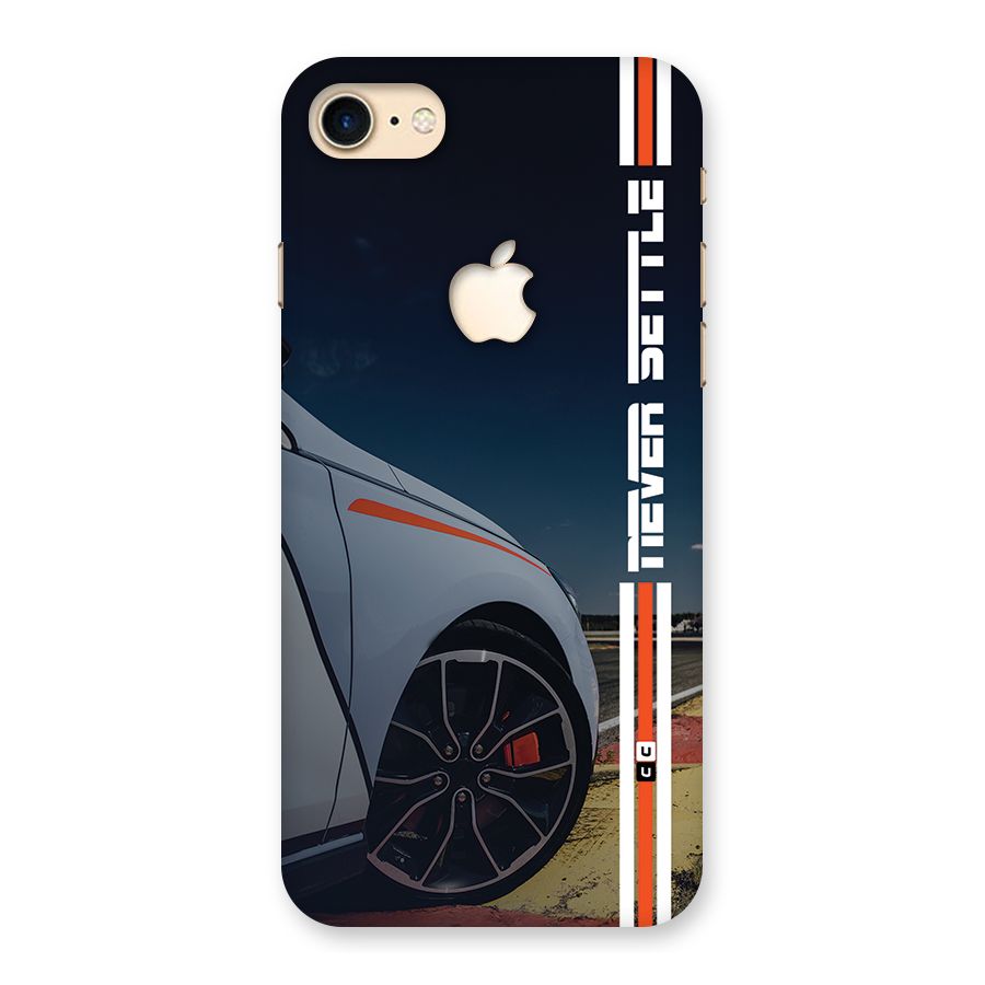 Never Settle SuperCar Back Case for iPhone 7 Apple Cut