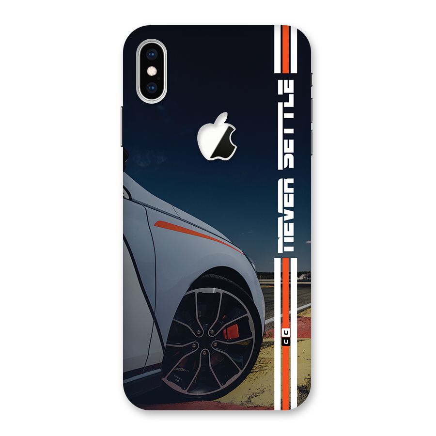 Never Settle SuperCar Back Case for iPhone XS Max Apple Cut