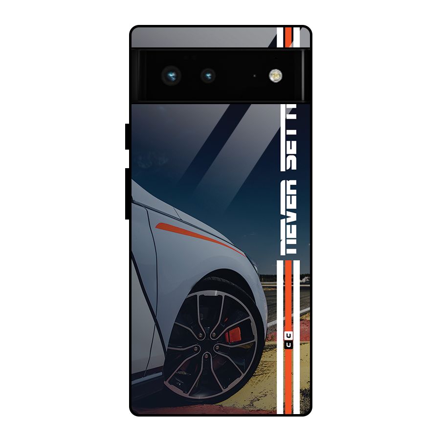 Never Settle SuperCar Glass Back Case for Google Pixel 6