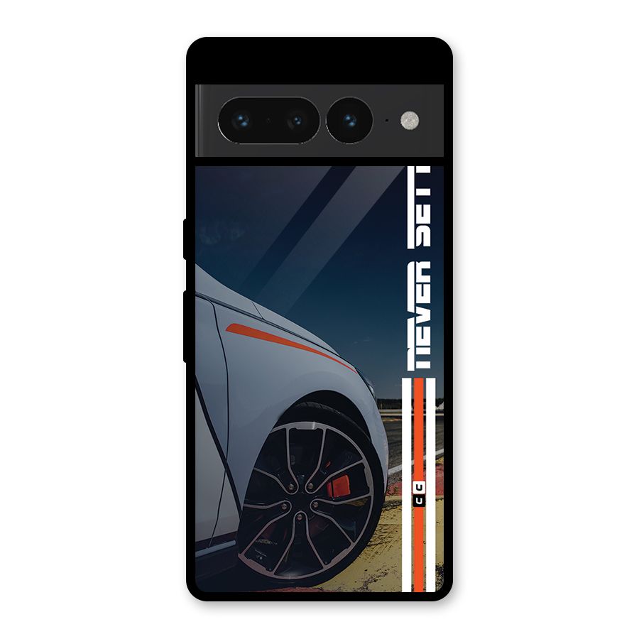 Never Settle SuperCar Glass Back Case for Google Pixel 7 Pro