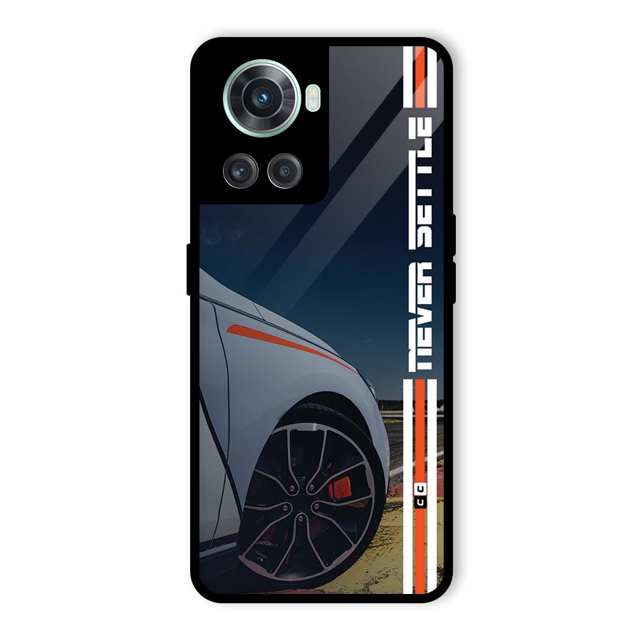 Never Settle SuperCar Glass Back Case for OnePlus 10R