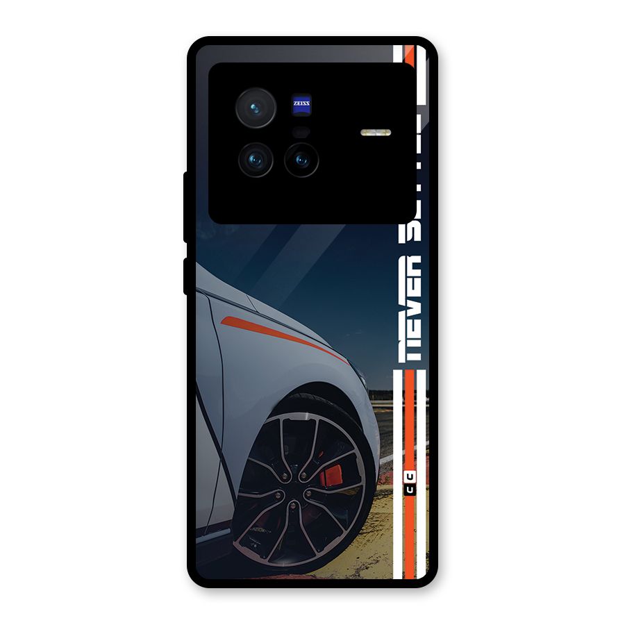 Never Settle SuperCar Glass Back Case for Vivo X80