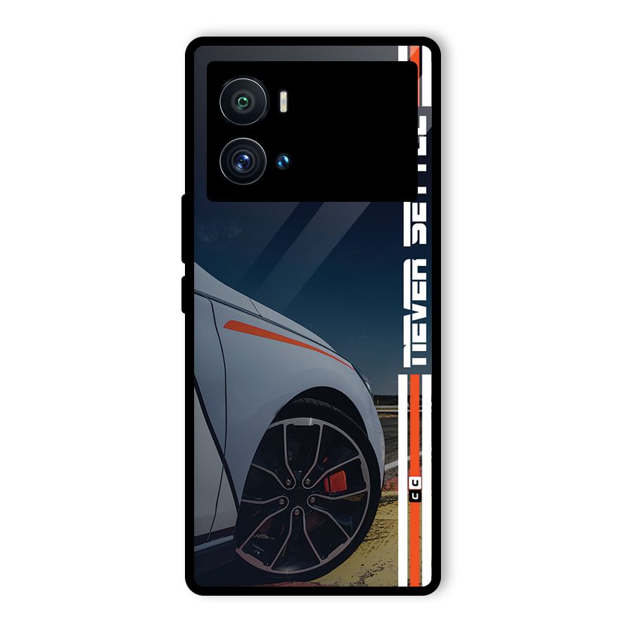 Never Settle SuperCar Glass Back Case for Vivo iQOO 9 Pro