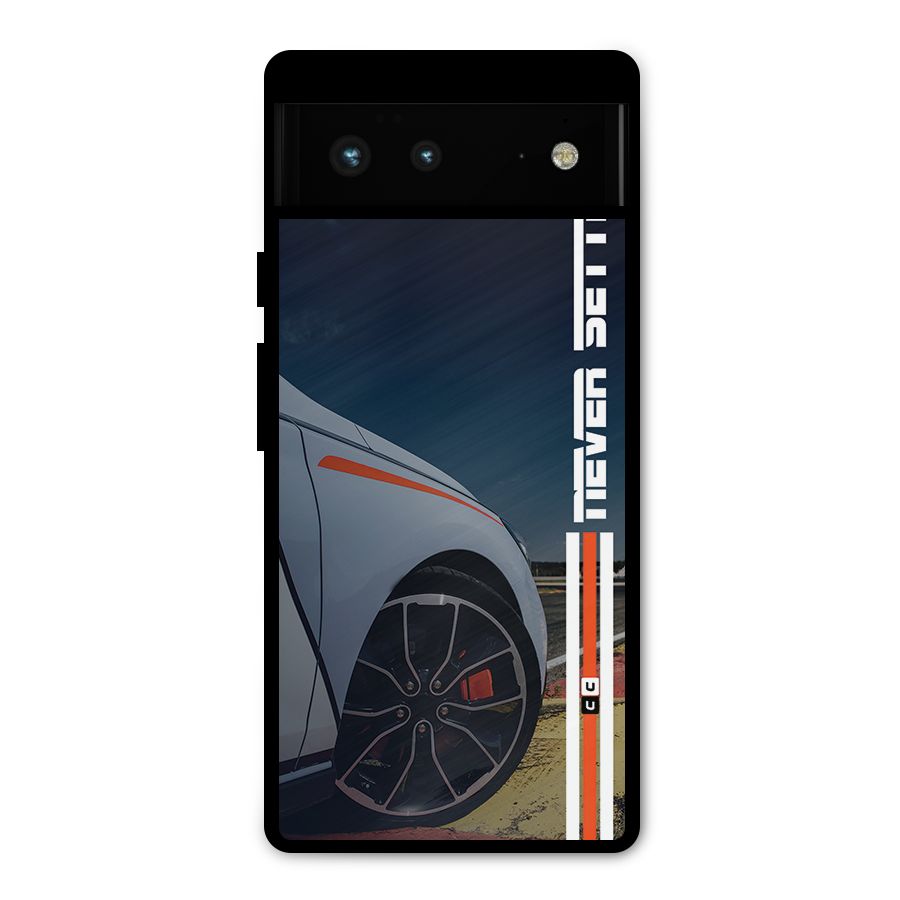 Never Settle SuperCar Metal Back Case for Google Pixel 6