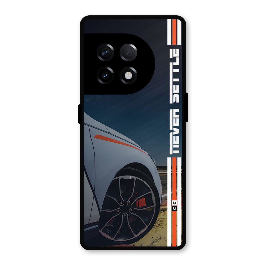 Never Settle SuperCar Metal Back Case for OnePlus 11R