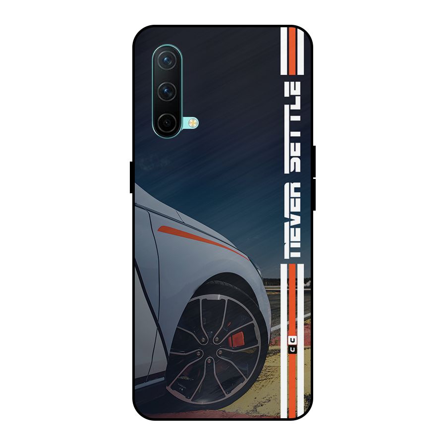 Never Settle SuperCar Metal Back Case for OnePlus Nord CE 5G
