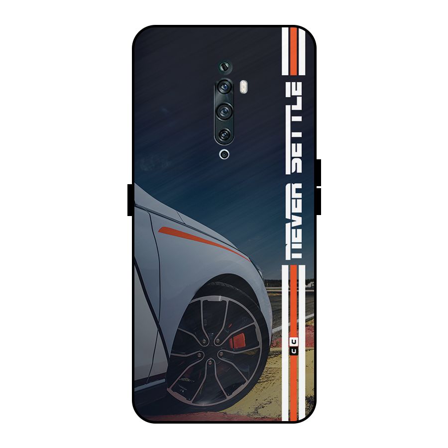 Never Settle SuperCar Metal Back Case for Oppo Reno2 Z