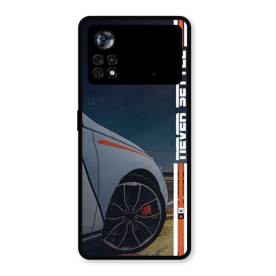 Never Settle SuperCar Metal Back Case for Poco X4 Pro 5G
