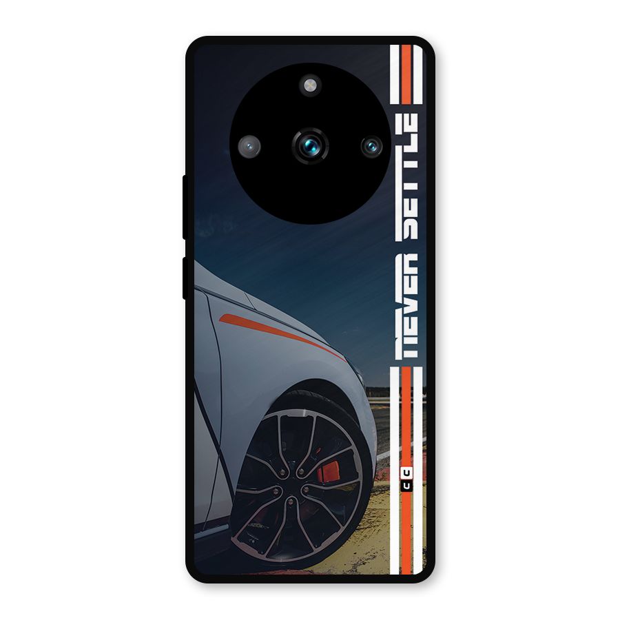 Never Settle SuperCar Metal Back Case for Realme Narzo 60 Pro