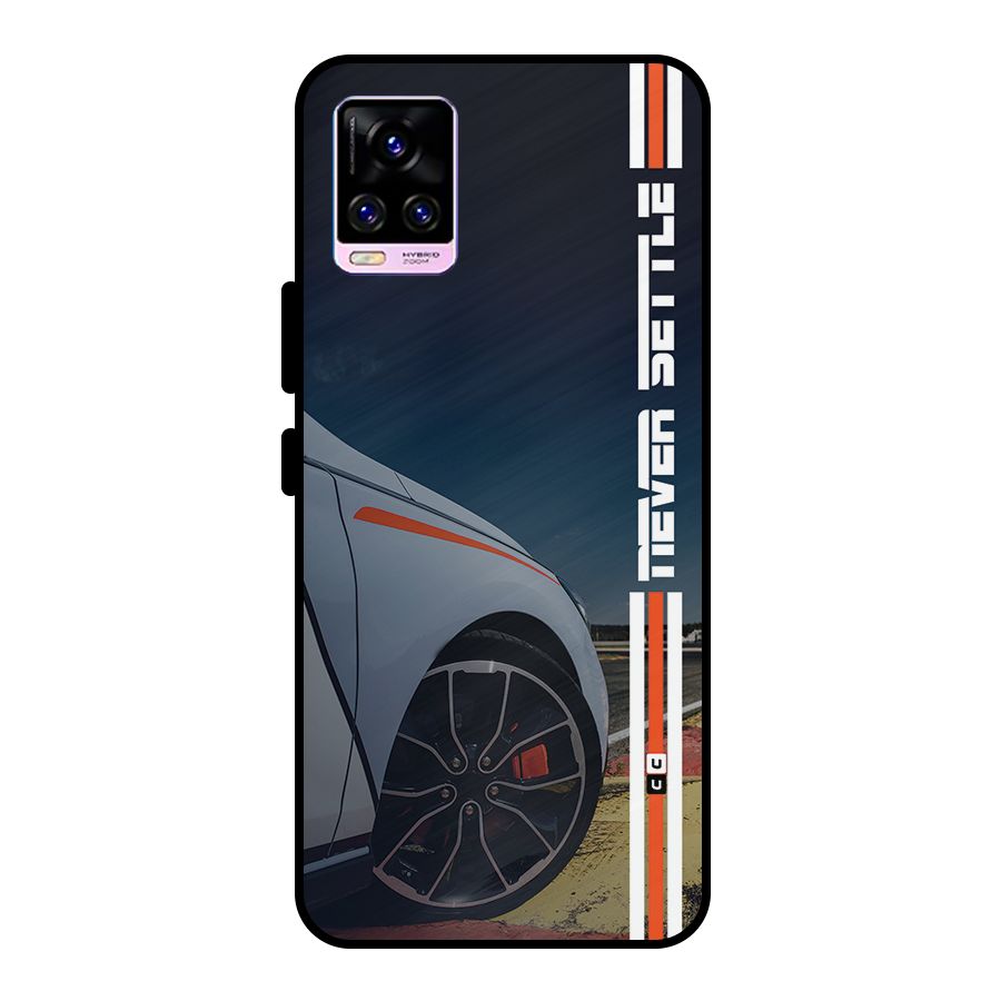 Never Settle SuperCar Metal Back Case for Vivo V20 Pro