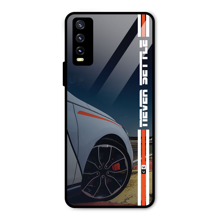Never Settle SuperCar Metal Back Case for Vivo Y20