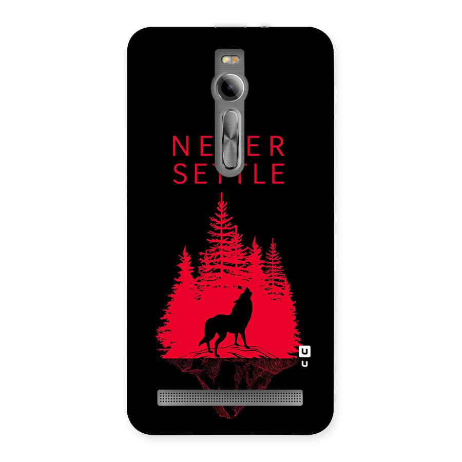 Never Settle Wolf Back Case for Asus Zenfone 2