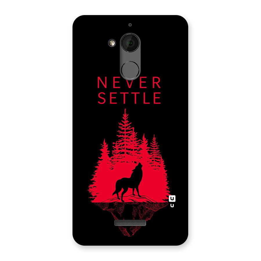 Never Settle Wolf Back Case for Coolpad Note 5