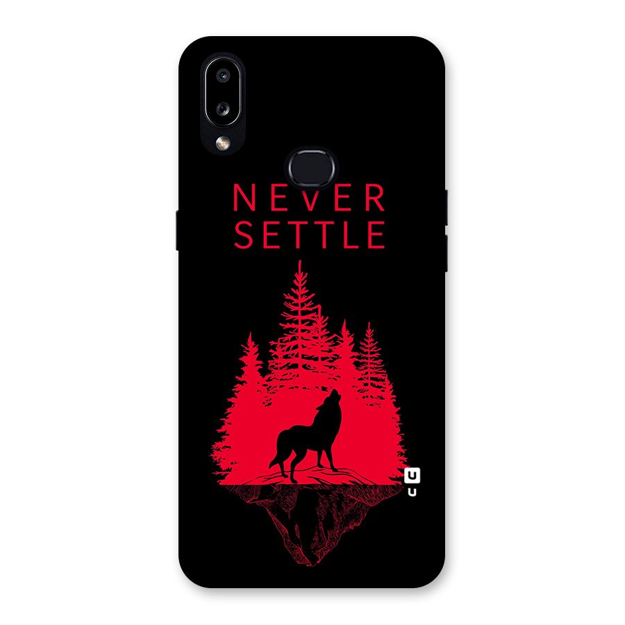 Never Settle Wolf Back Case for Galaxy A10s