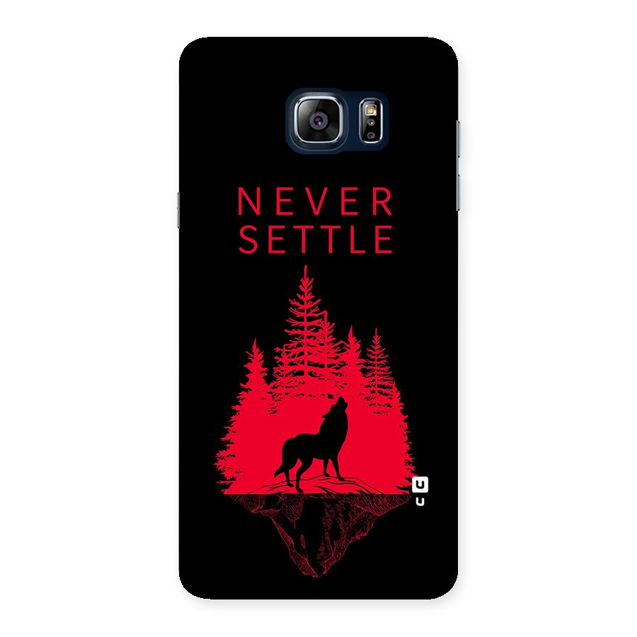 Never Settle Wolf Back Case for Galaxy Note 5
