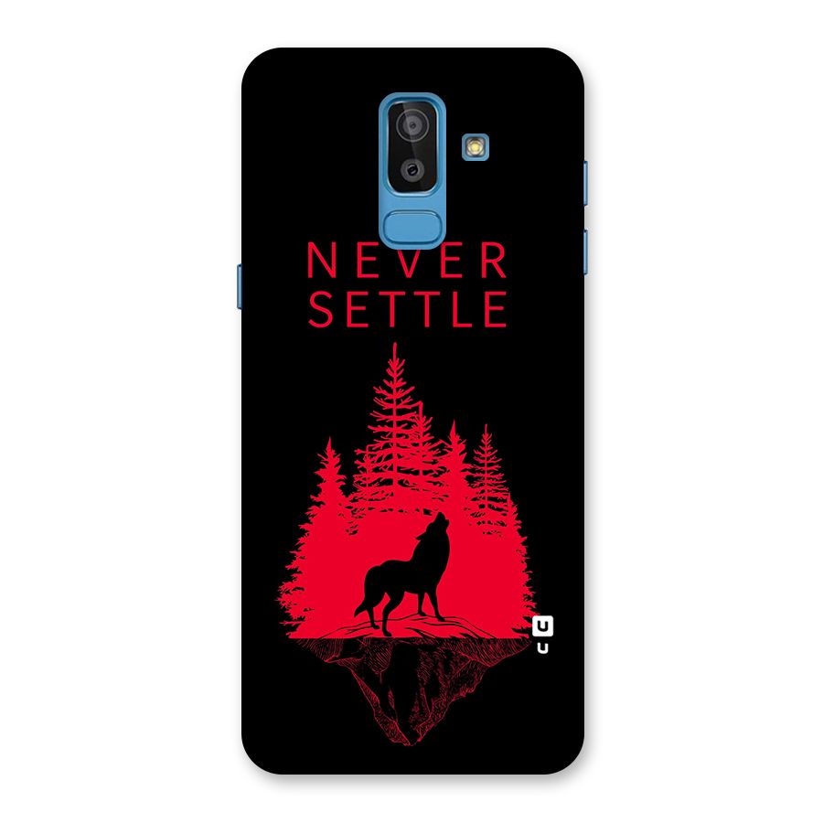 Never Settle Wolf Back Case for Galaxy On8 (2018)