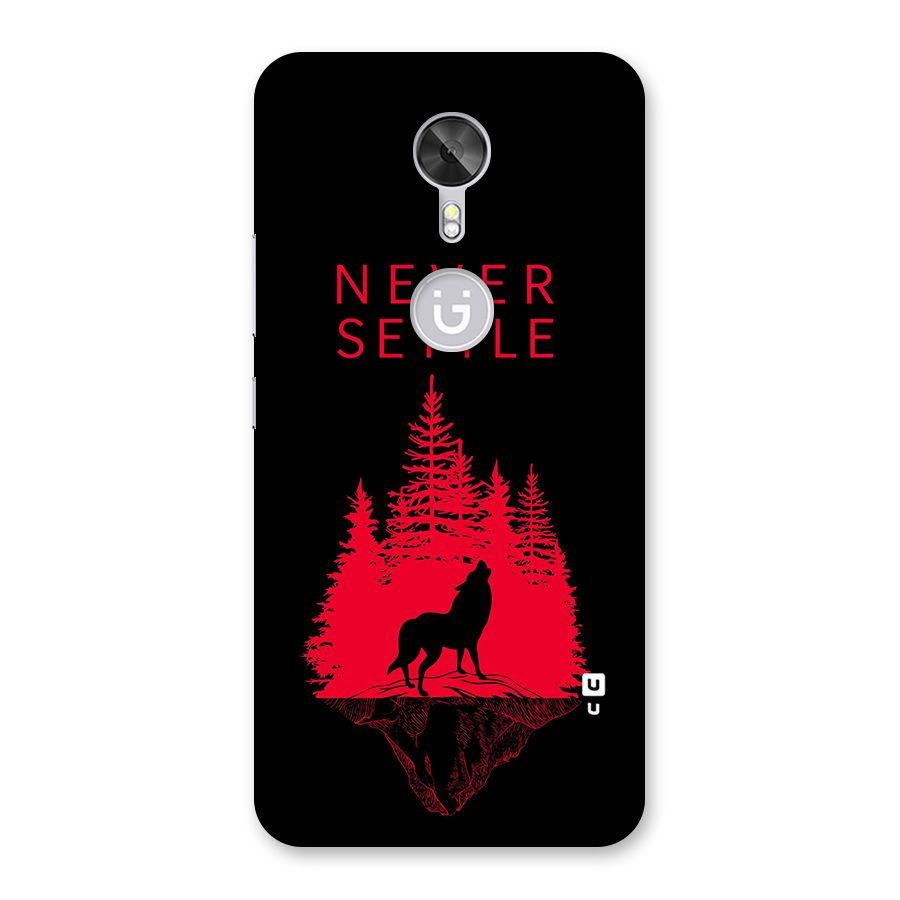 Never Settle Wolf Back Case for Gionee A1