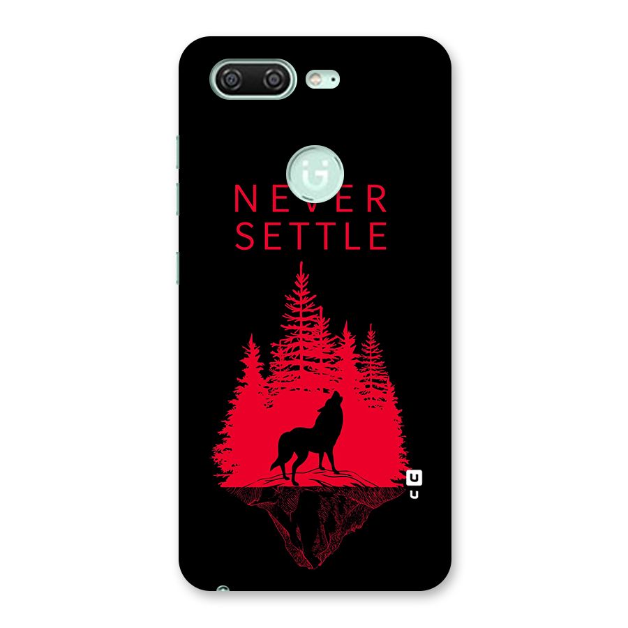 Never Settle Wolf Back Case for Gionee S10
