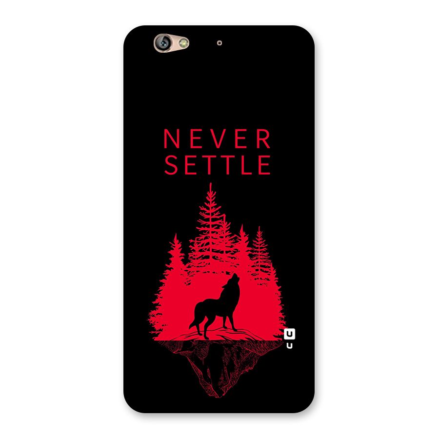 Never Settle Wolf Back Case for Gionee S6