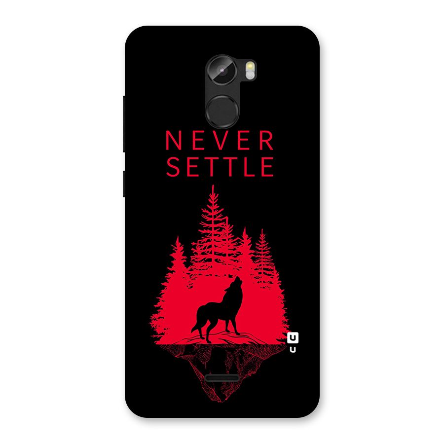 Never Settle Wolf Back Case for Gionee X1