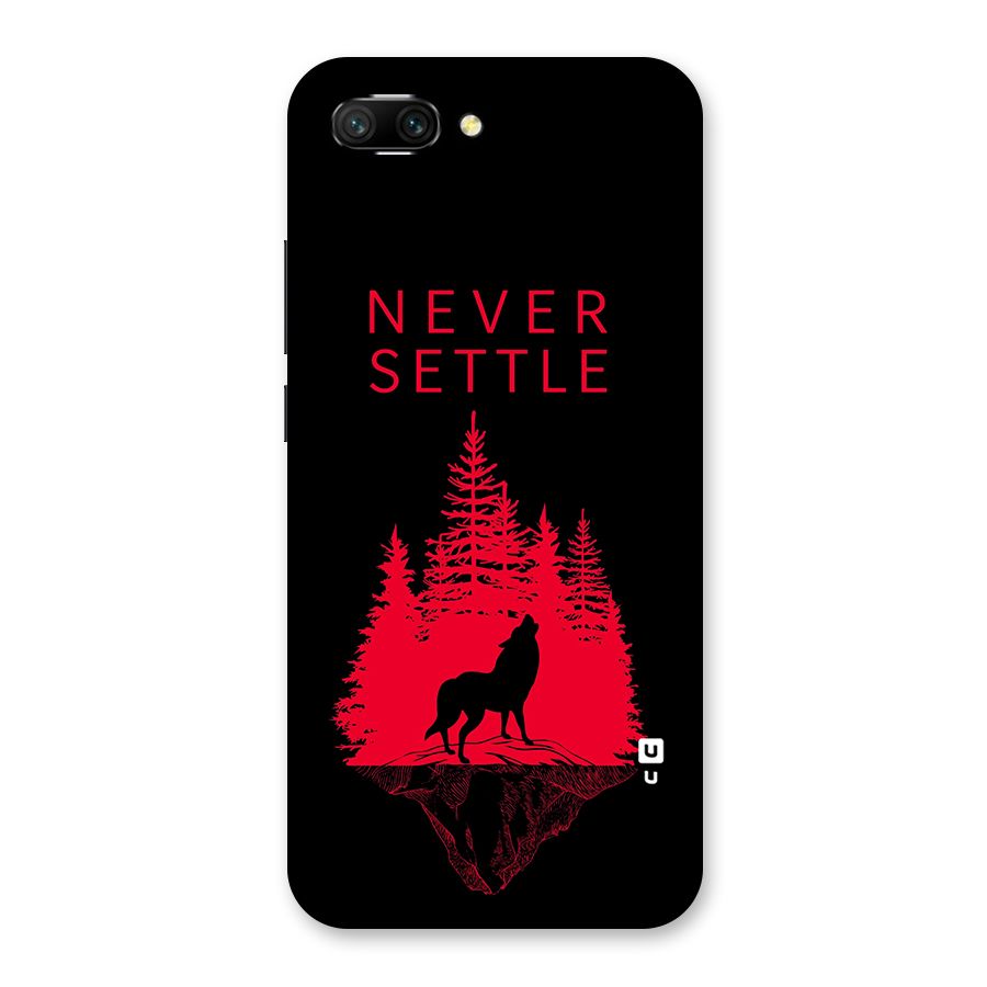 Never Settle Wolf Back Case for Honor 10