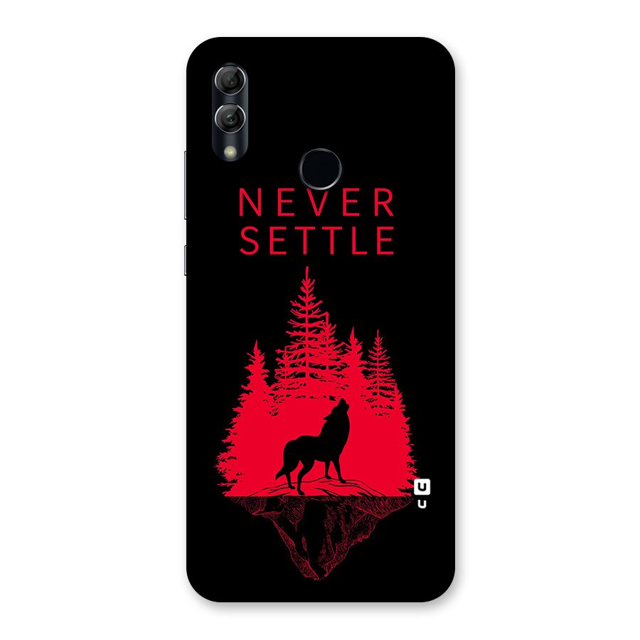 Never Settle Wolf Back Case for Honor 10 Lite