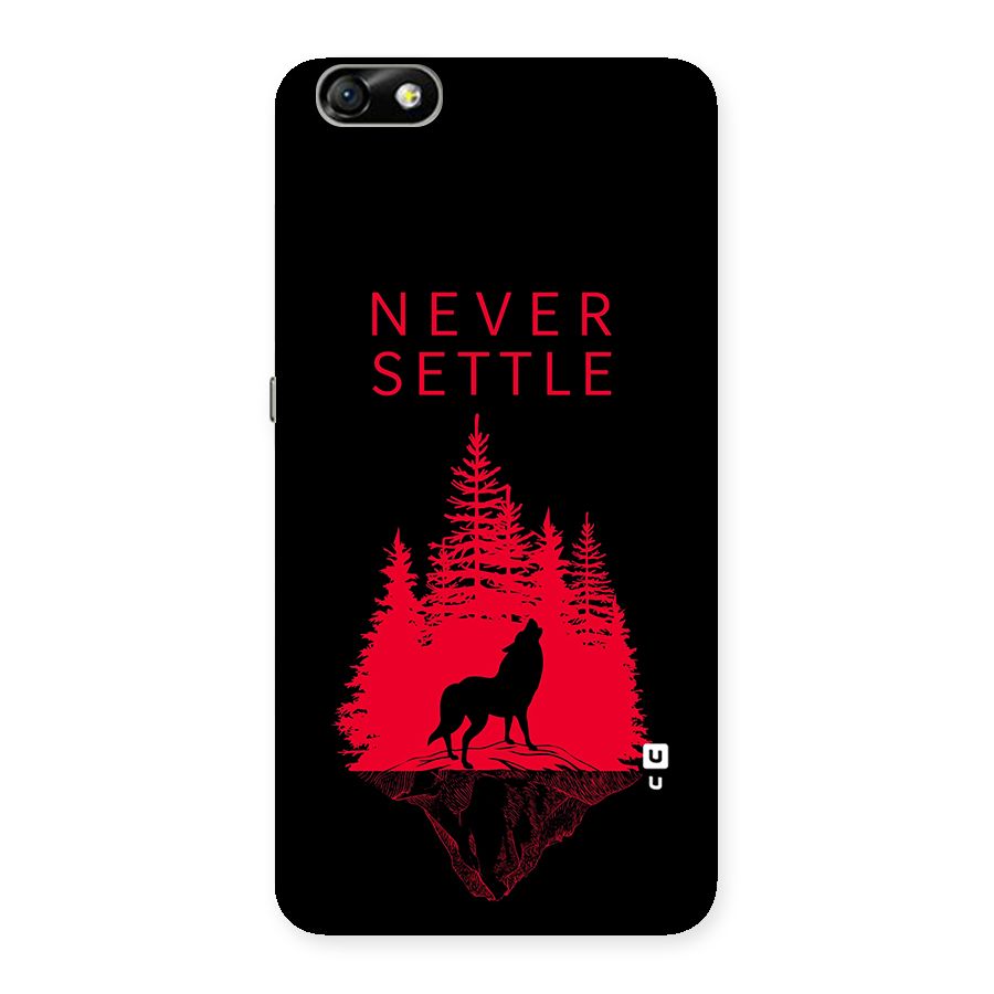 Never Settle Wolf Back Case for Honor 4X