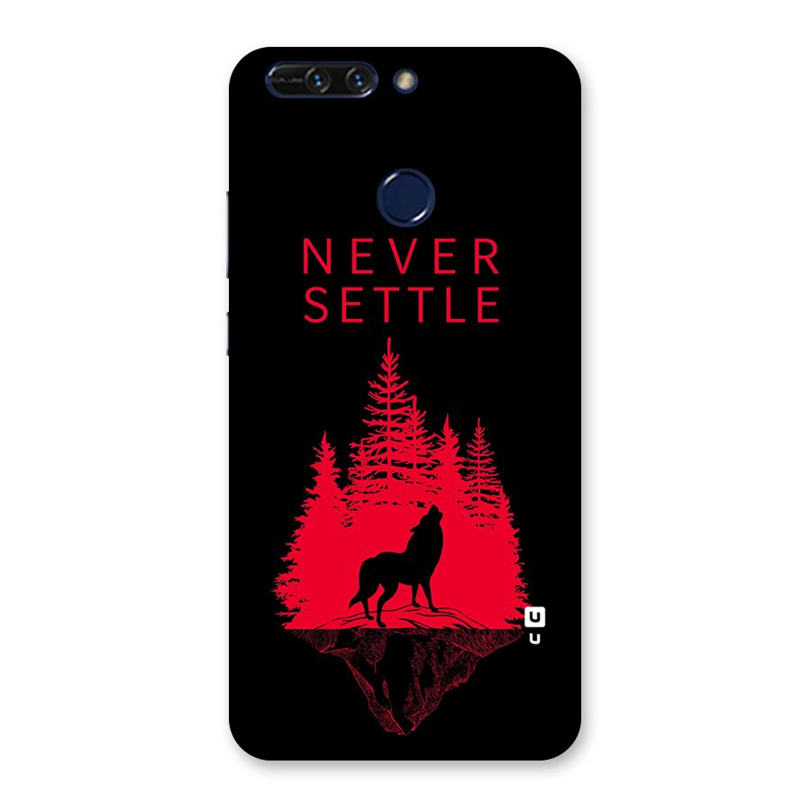 Never Settle Wolf Back Case for Honor 8 Pro