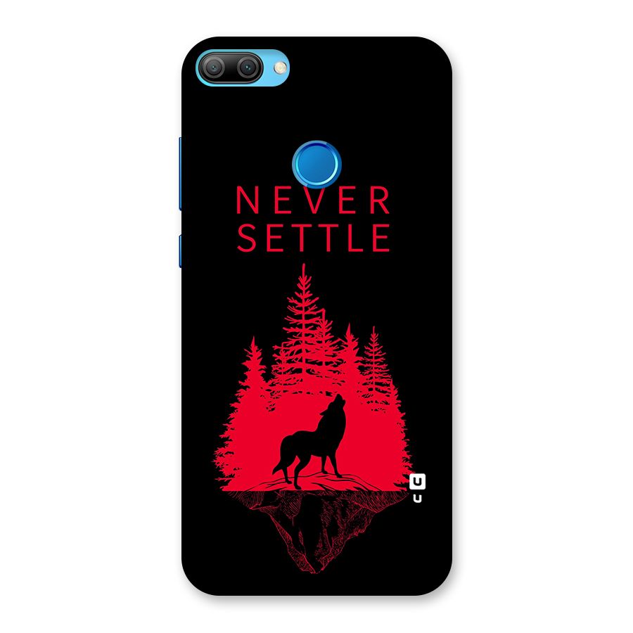 Never Settle Wolf Back Case for Honor 9N