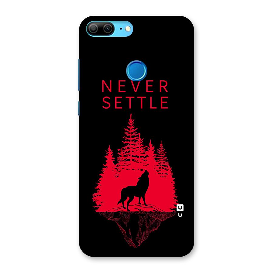 Never Settle Wolf Back Case for Honor 9 Lite