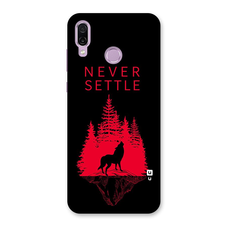 Never Settle Wolf Back Case for Honor Play