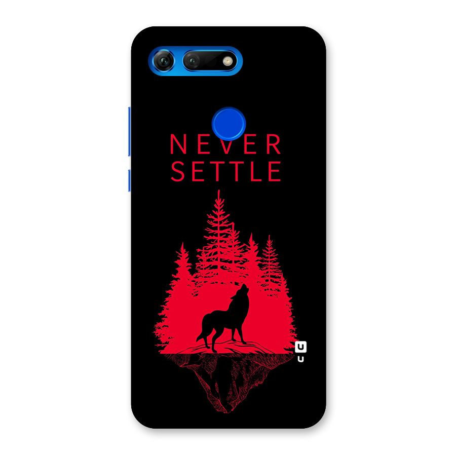 Never Settle Wolf Back Case for Honor View 20
