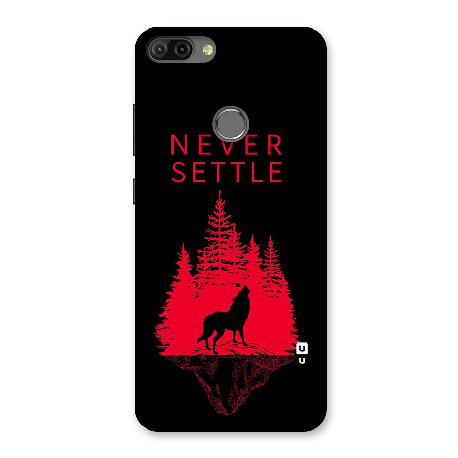 Never Settle Wolf Back Case for Infinix Hot 6 Pro