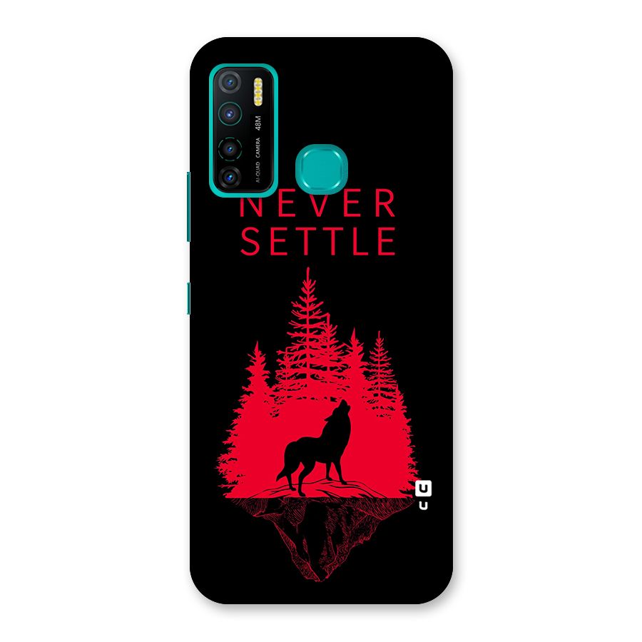 Never Settle Wolf Back Case for Infinix Hot 9 Pro