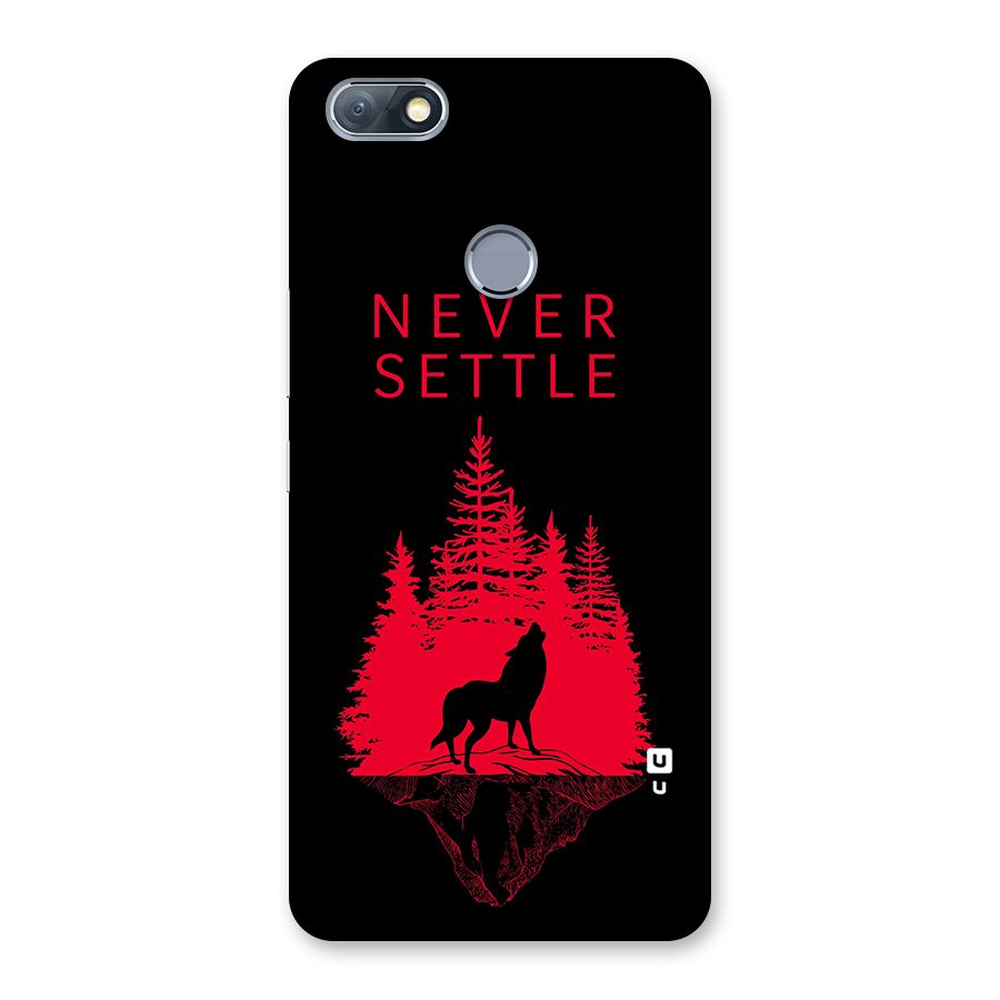 Never Settle Wolf Back Case for Infinix Note 5