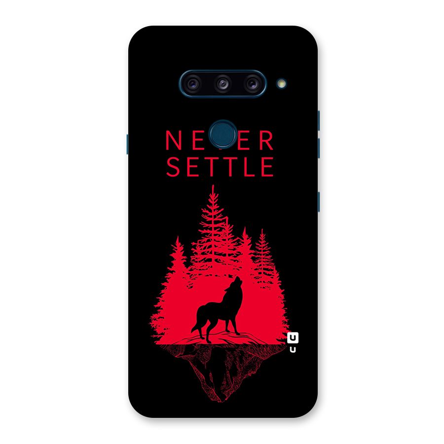 Never Settle Wolf Back Case for LG  V40 ThinQ
