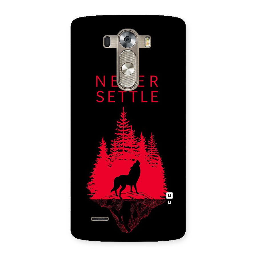 Never Settle Wolf Back Case for LG G3