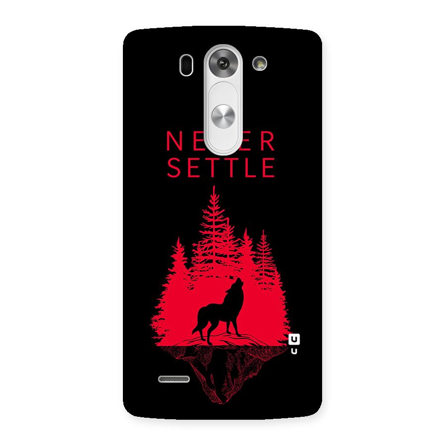 Never Settle Wolf Back Case for LG G3 Mini