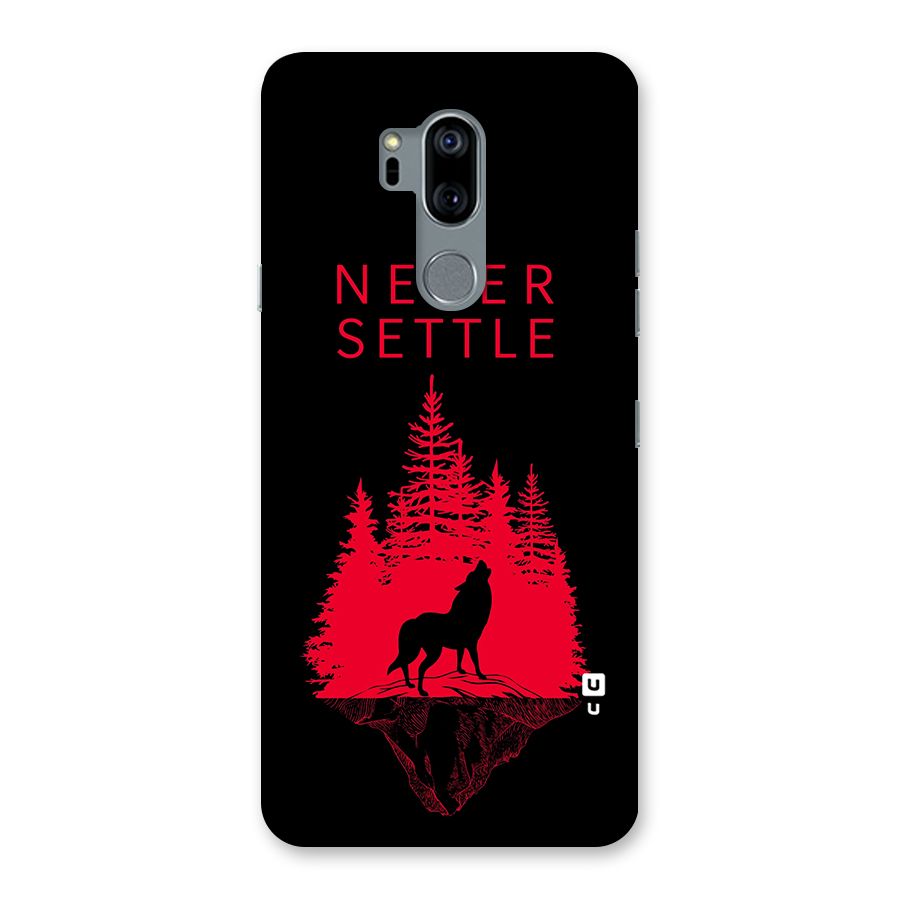Never Settle Wolf Back Case for LG G7