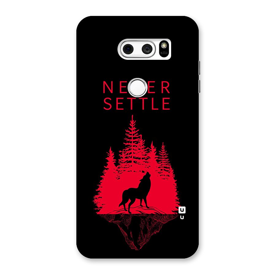 Never Settle Wolf Back Case for LG V30