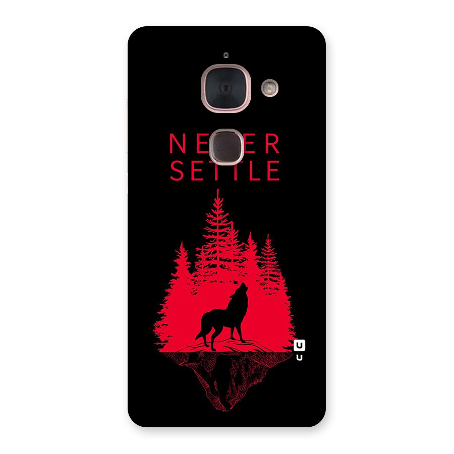 Never Settle Wolf Back Case for Le Max 2