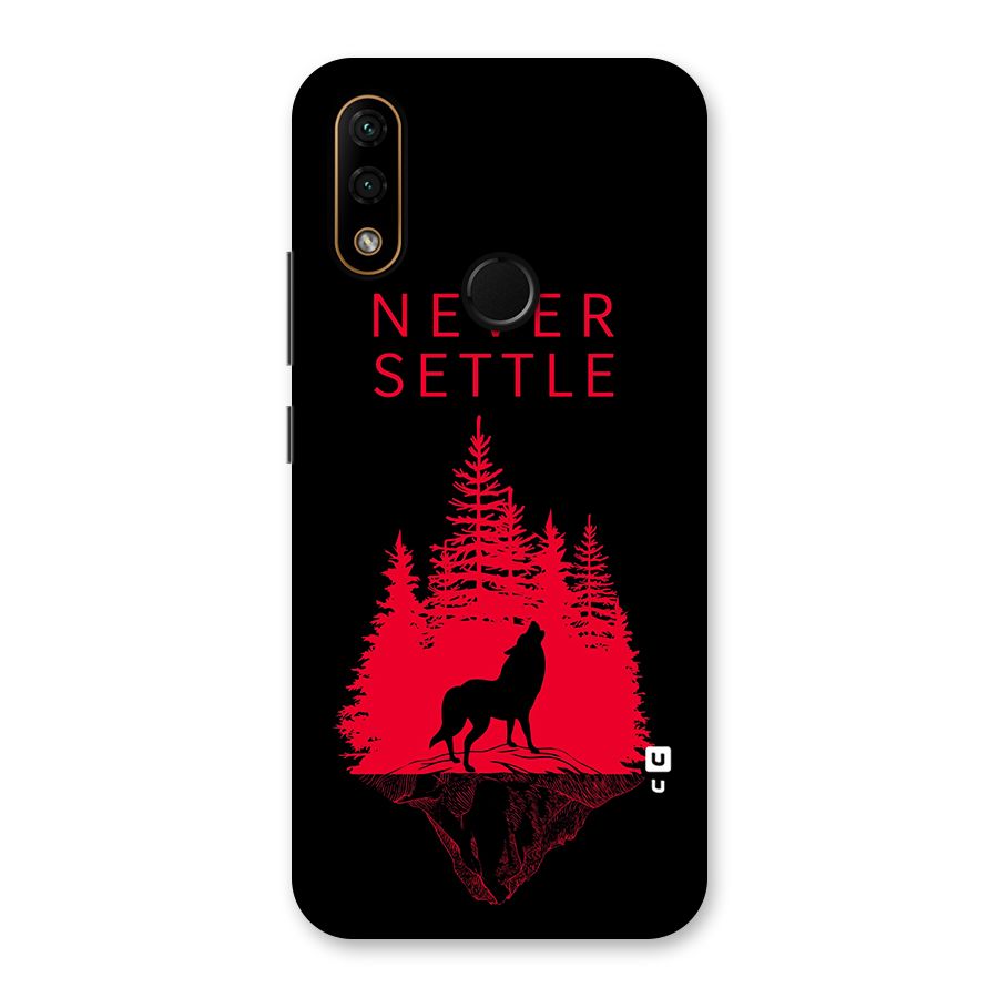 Never Settle Wolf Back Case for Lenovo A6 Note