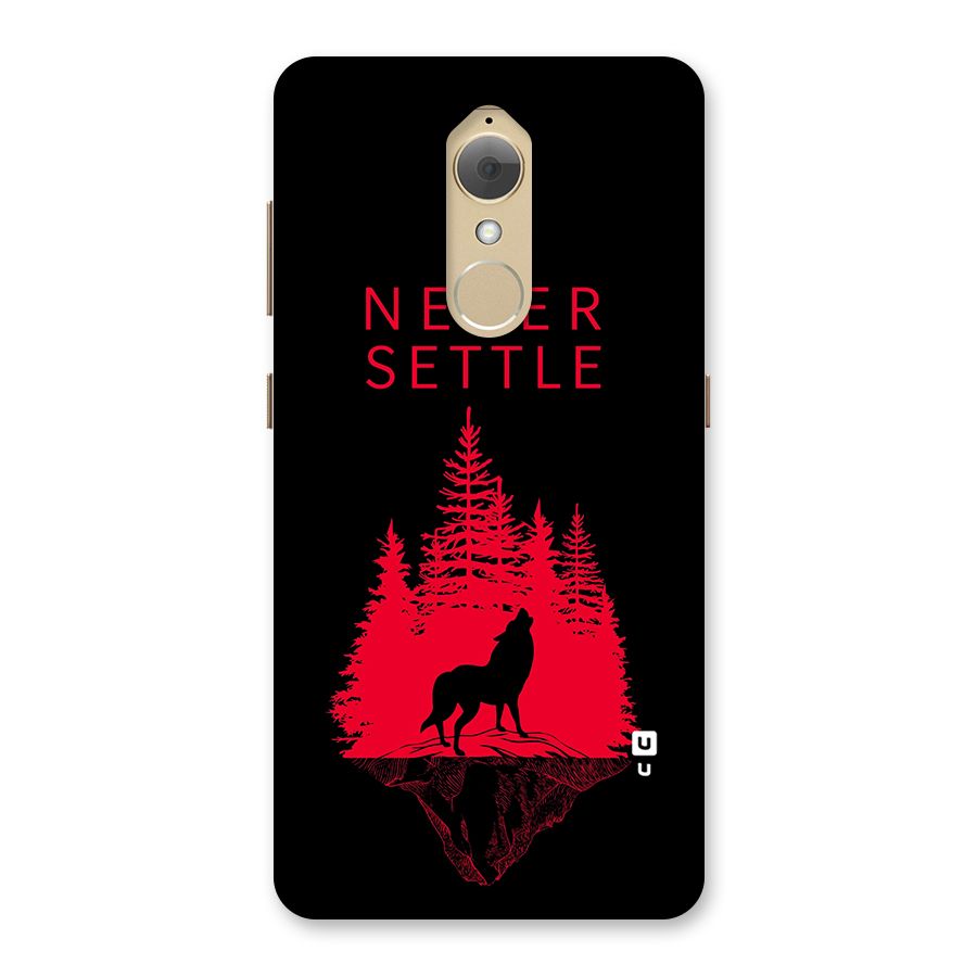 Never Settle Wolf Back Case for Lenovo K8